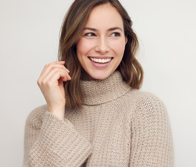 girl with a perfect smile